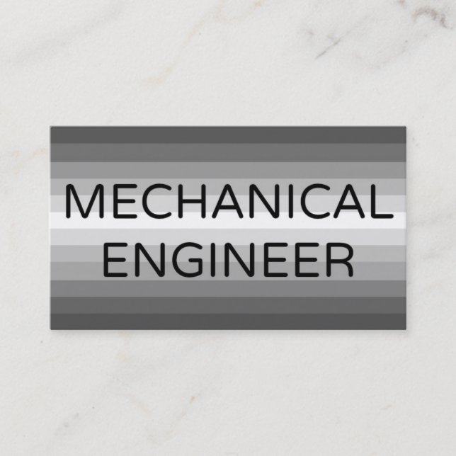 Mechanical Engineer Business Card (Front)