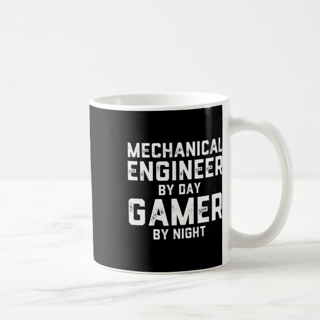 Mechanical Engineer By Day Gamer By Night Meme For Coffee Mug (Right)