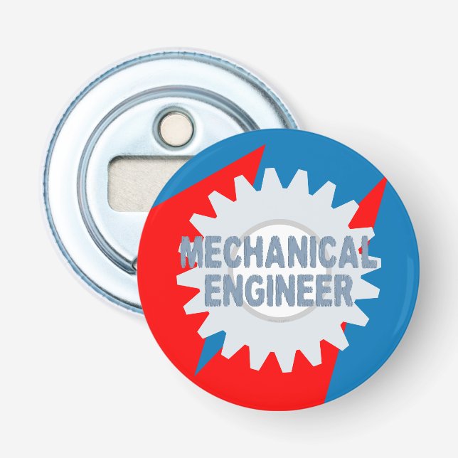 Mechanical Engineer Colour Block Bottle Opener (Front)