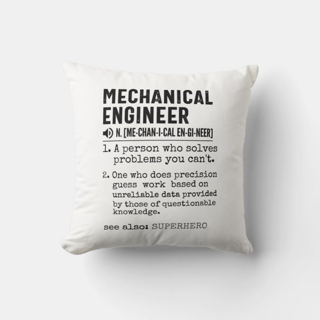 Mechanical Engineer Dictionary Definition Cushion (Front)