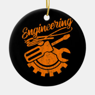 Mechanical Engineer Funny Engineering Tools Ceramic Tree Decoration
