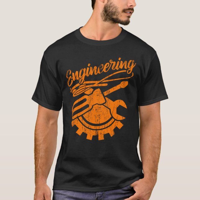 Mechanical Engineer Funny Engineering Tools T-Shirt (Front)