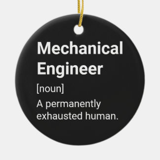 Mechanical Engineer Funny Humor Definition Ceramic Tree Decoration
