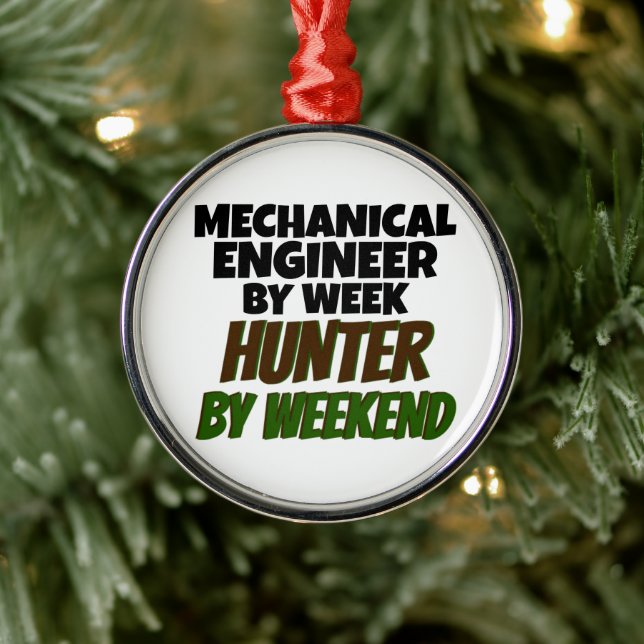 Mechanical Engineer Hunter Metal Tree Decoration (Tree)