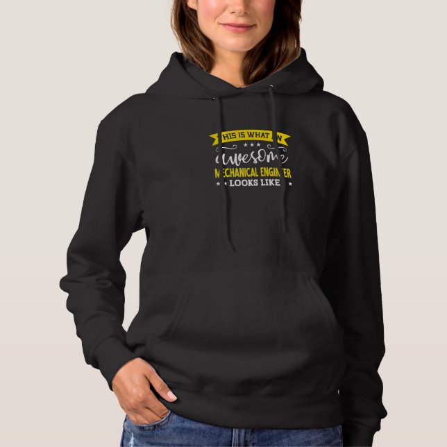 Mechanical Engineer Job Title Employee Mechanical  Hoodie (Front)