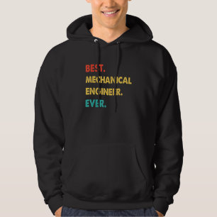 Mechanical Engineer Retro Best Mechanical Engineer Hoodie