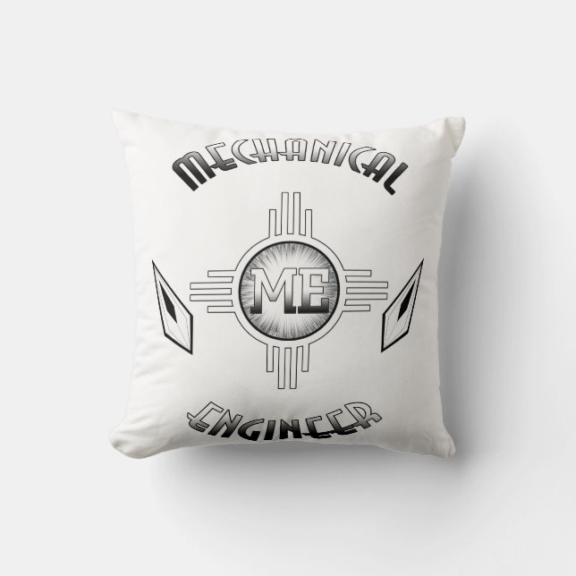 Mechanical Engineer Retro Cushion (Front)