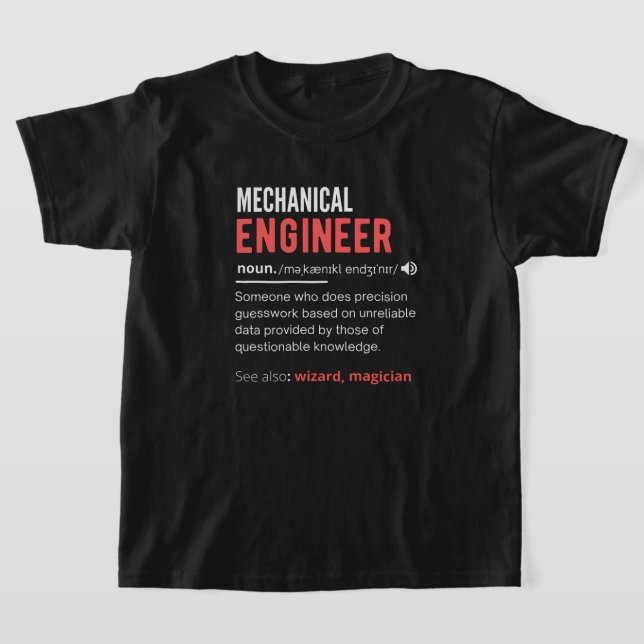Mechanical ENGINEER T-Shirt (Laydown)