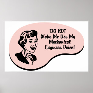 Mechanical Engineer Voice Poster
