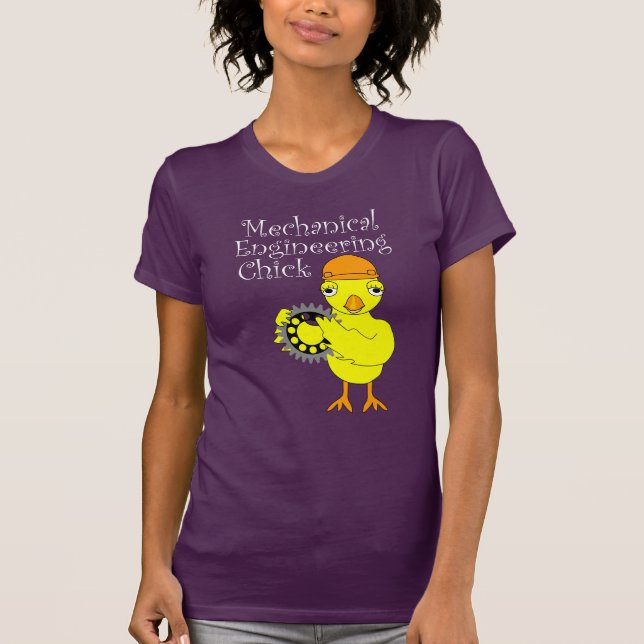Mechanical Engineering Chick Gear T-Shirt (Front)