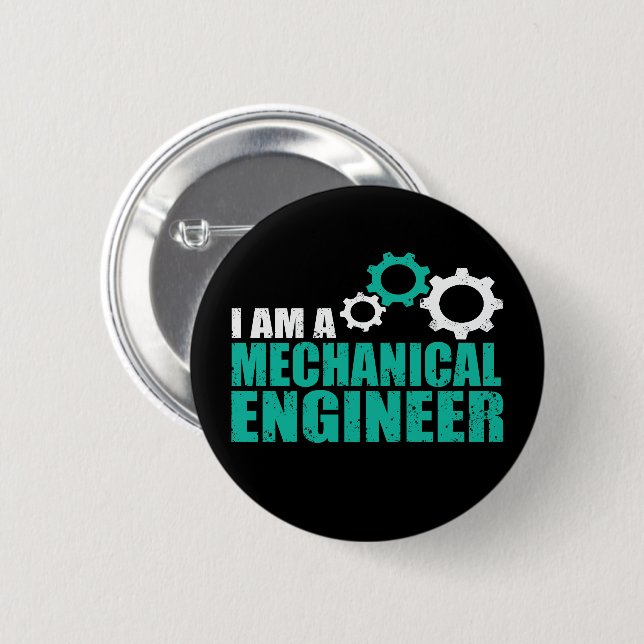 Mechanical Engineering Funny Engineer 6 Cm Round Badge (Front & Back)