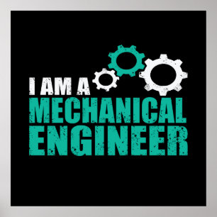Mechanical Engineering Funny Engineer Poster