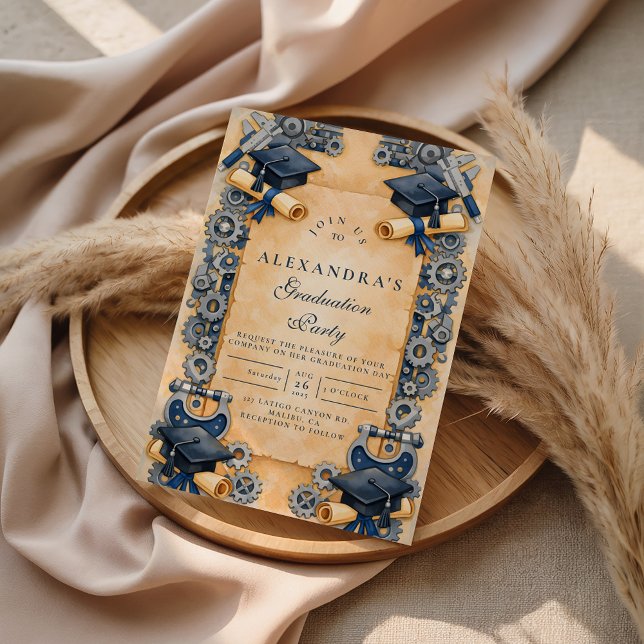 Mechanical Engineering Graduation Invitation (Creator Uploaded)