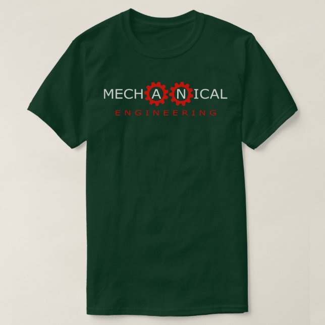 Mechanical engineering mechanics engineer text TSh T-Shirt (Design Front)