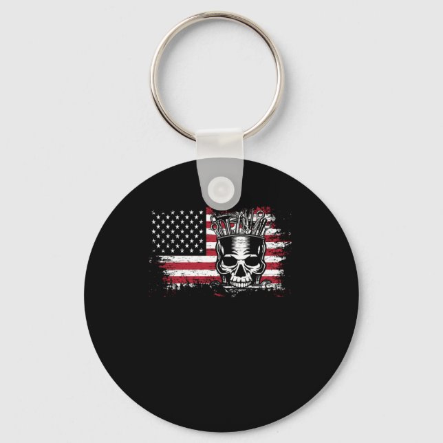 Mechanical Engineering Repair Machine Funny Mechan Key Ring (Front)