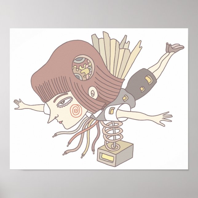 Mechanical fantasy girl. poster (Front)