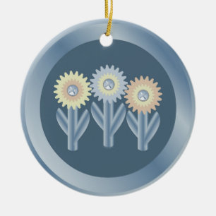 Mechanical Flowers Ceramic Tree Decoration