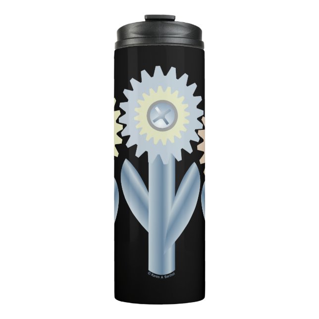 Mechanical Flowers Thermal Tumbler (Front)