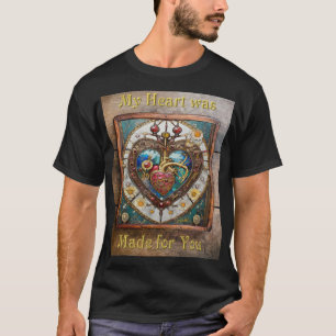 Mechanical Heart Anatomical Steampunk Series T-Shirt
