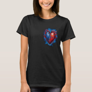 Mechanical Heart Love Flesh and Steel Cyberpunk Cy T-Shirt