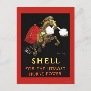 Mechanical Horse with Shell Oil Postcard