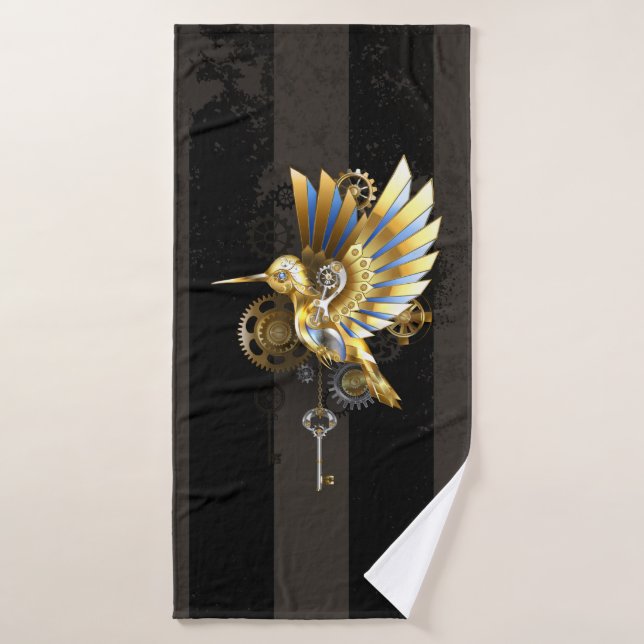 Mechanical Hummingbird Bath Towel (Bath Towel)