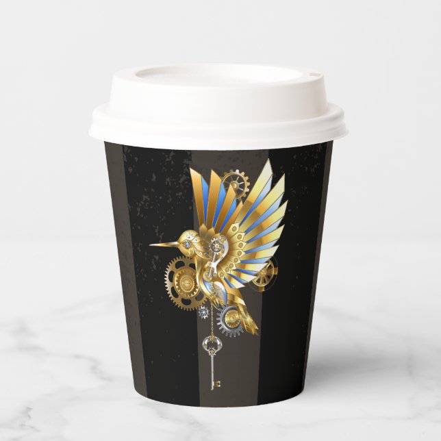 Mechanical Hummingbird Paper Cups (Front)