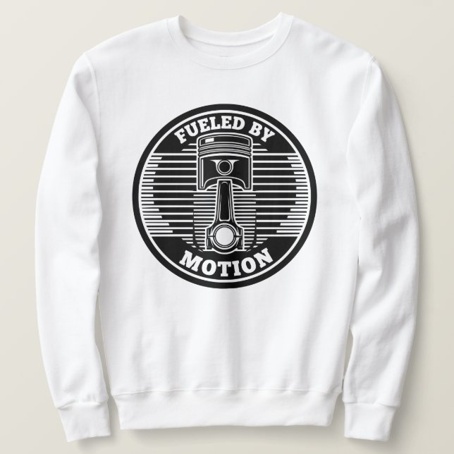 Mechanical Kinetic Piston Circular Mark Sweatshirt (Design Front)
