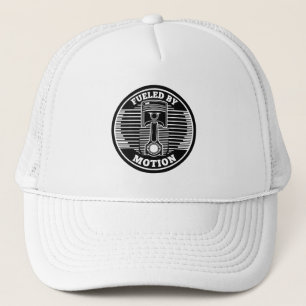 Mechanical Kinetic Piston Circular Mark Trucker Hat