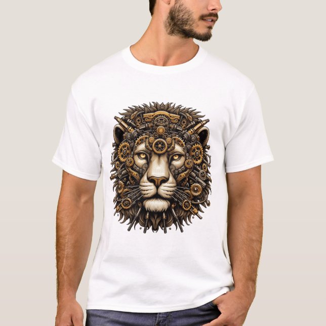 mechanical lion head T-Shirt (Front)