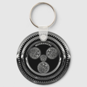 Mechanical Multi-Gear Print Key Ring