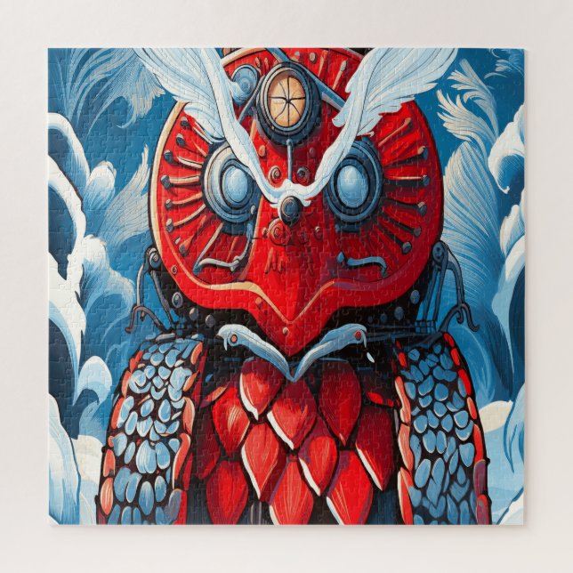 Mechanical owl jigsaw puzzle (Vertical)