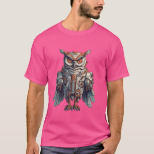 Mechanical Owl Steampunk Bird Night Vision Birds T-Shirt