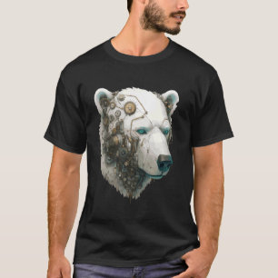 Mechanical Polar Bear Robot Arctic Creature Steamp T-Shirt