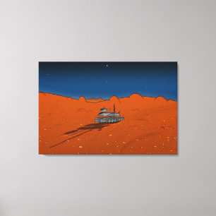 Mechanical Robot Cartoon Canvas Print