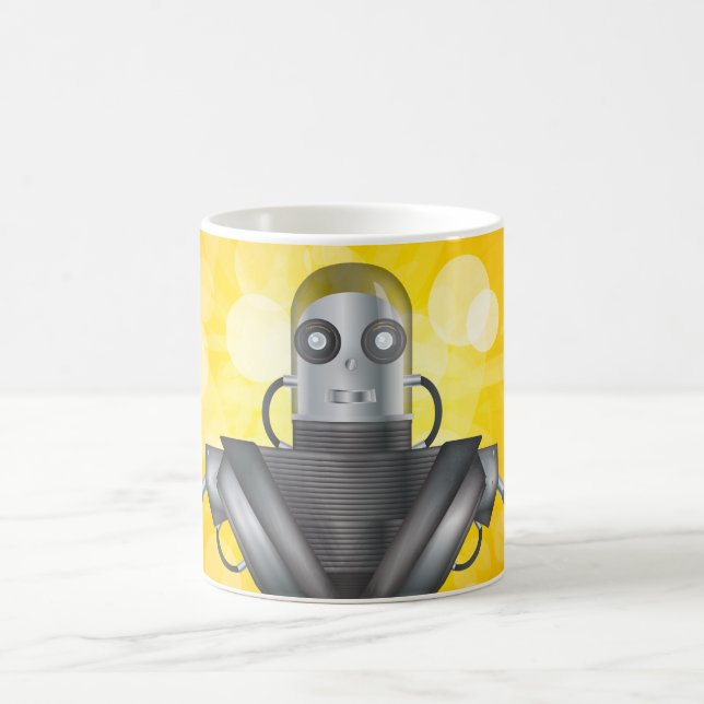 Mechanical Robot Cartoon Coffee Mug (Center)
