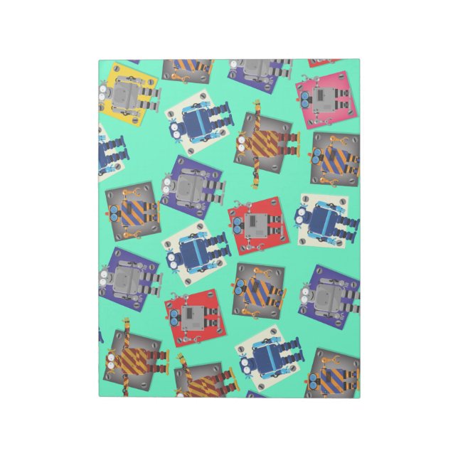 Mechanical Robot Cartoon Notepad (Rotated)