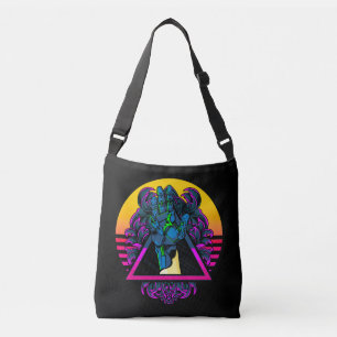Mechanical Robotic Hand Modern Artwork Crossbody Bag