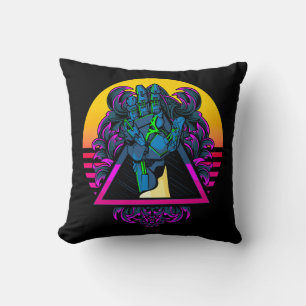 Mechanical Robotic Hand Modern Artwork   Cushion