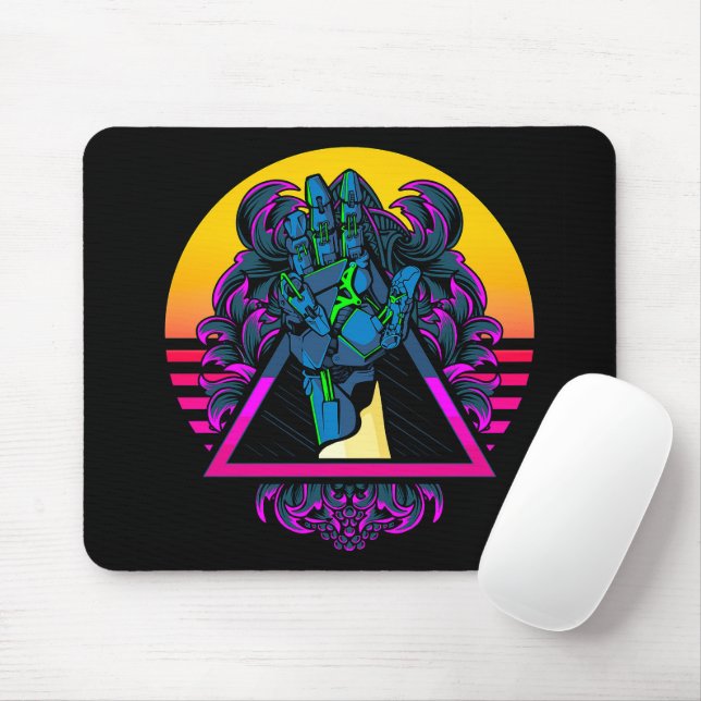 Mechanical Robotic Hand Modern Artwork | Mouse Pad (With Mouse)