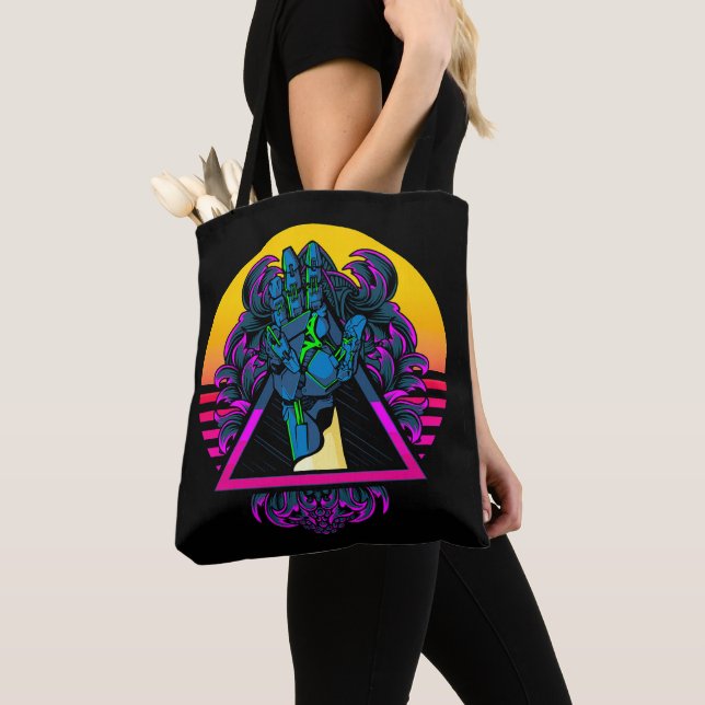 Mechanical Robotic Hand Modern Artwork | Tote Bag (Close Up)