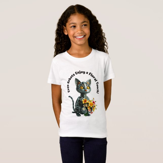 Mechanical Romantic Cat T-Shirt (Front Full)