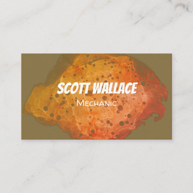 Mechanical Rust Business Card (Front)