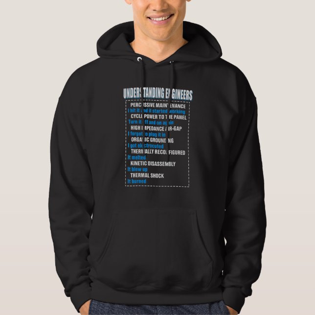 Mechanical Sarcastic Engineering Fun Understanding Hoodie (Front)
