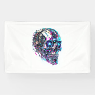 Mechanical Skull Matrix Banner