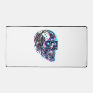 Mechanical Skull Matrix Desk Mat