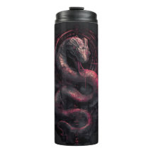 Mechanical Snake Dark Sci-Fi Thermal Tumbler