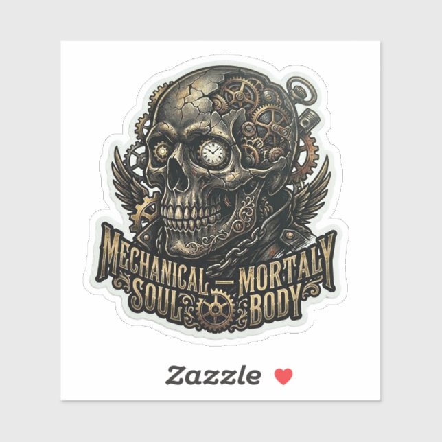 Mechanical Soul Mortal Body Steampunk Biker (Sheet)