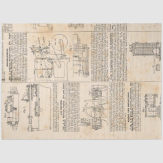 Mechanical Steampunk Design Series #1 Tissue Paper