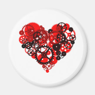 MECHANICAL STEAMPUNK HEART MAGNET